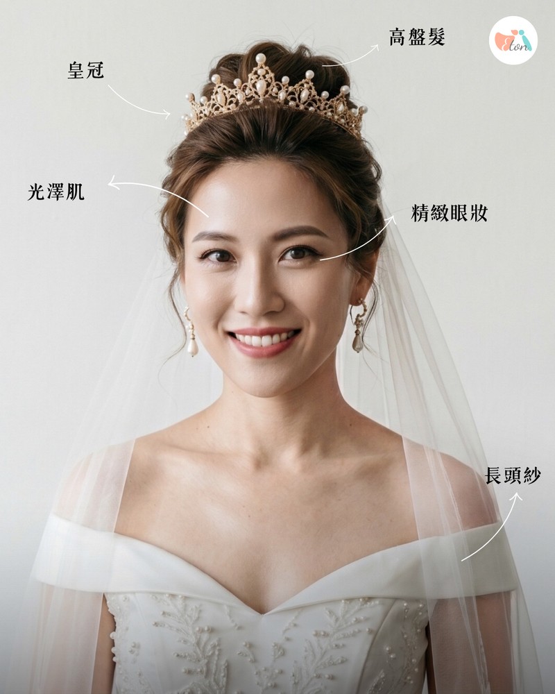 公主夢幻風妝髮